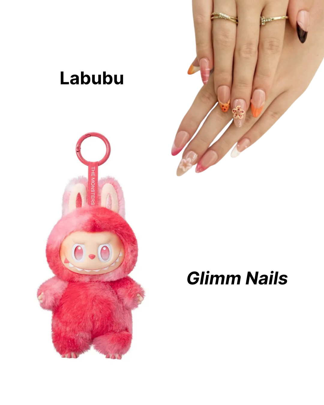 5 Real Crystal-Infused Nails Sets to Go With Your Labubu Character